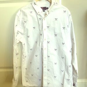 Vineyard Vines Youth XL oxford shirt. Lacrosse